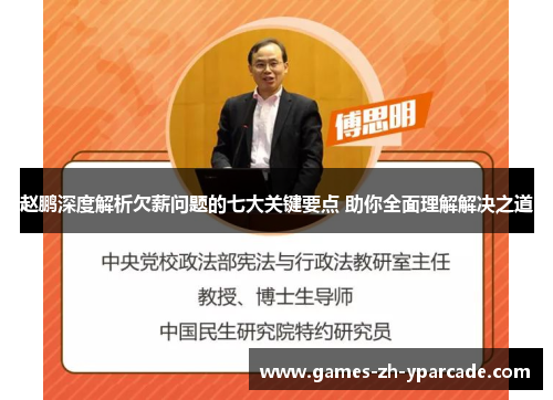 赵鹏深度解析欠薪问题的七大关键要点 助你全面理解解决之道 赵鹏深度解析欠薪问题的七大关键要点 助你全面理解解决之道